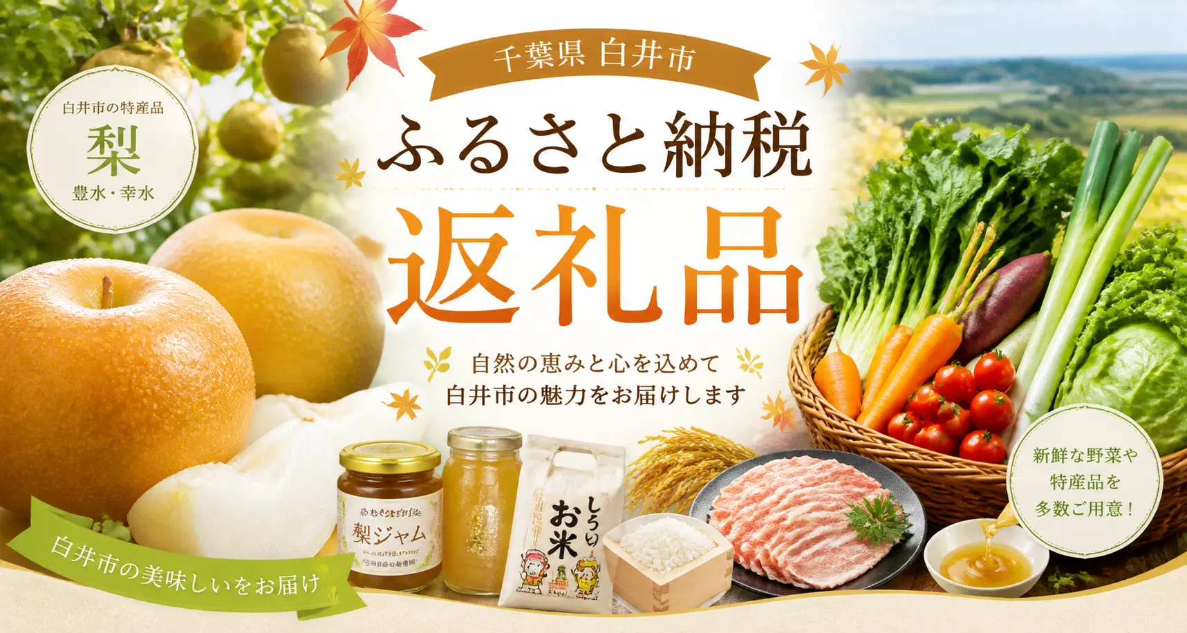 白井市ふるさと納税返礼品イメージ