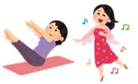 ヨガやダンスをする女性