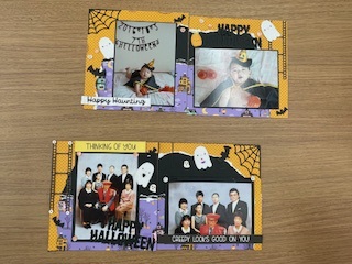 スクラップブッキング完成作品の写真