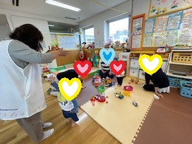 最初のお集りの声掛けの写真