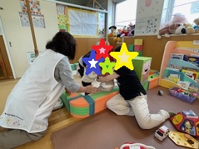 自由遊びの様子の写真