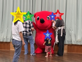 チーバくんとふれあいの写真