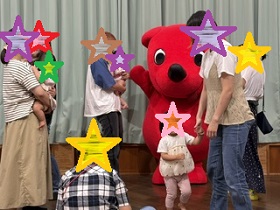チーバくんとふれあいの写真