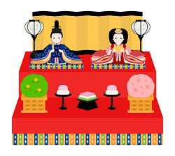 ひな飾りのイラスト