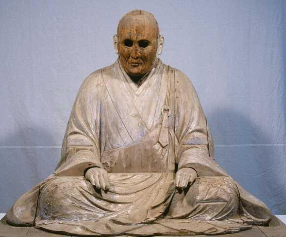 (写真)木造伝木喰上人坐像