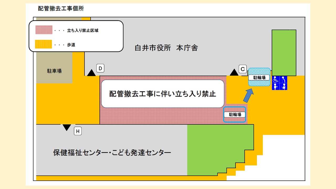 配管撤去工事個所