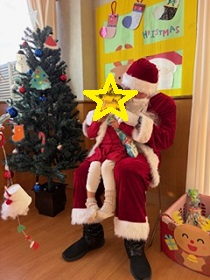 サンタさんと記念写真
