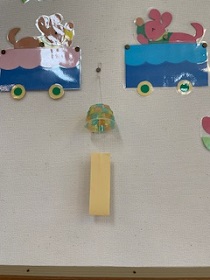 当日制作した風鈴の写真