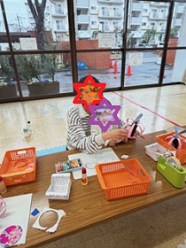 つるしびな制作写真