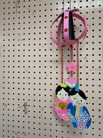 完成した吊るし雛の写真