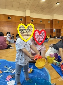 魚釣り遊びの様子