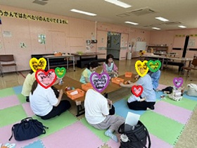 製作の準備をしている写真