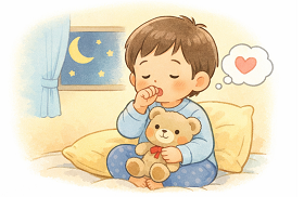 眠い男の子