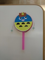 鬼のでんでん太鼓完成