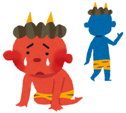 泣いた赤鬼のイラスト
