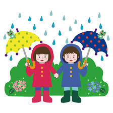 雨具の子供たち