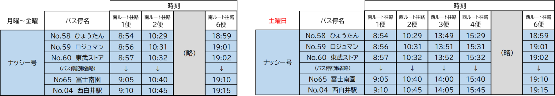 冨士地区から西白井駅