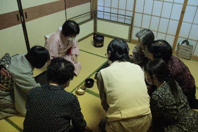 お茶席の様子