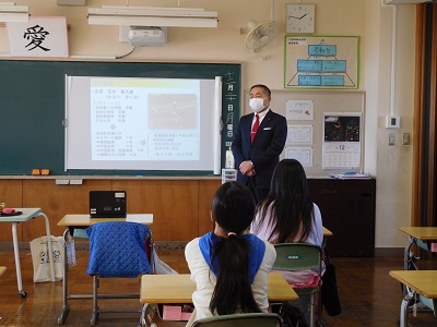 社会科特別授業の様子