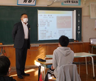 社会科特別授業の様子