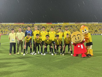 柏レイソルの選手との記念撮影