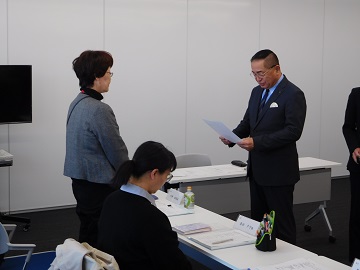 白井市子ども・子育て会議委嘱状交付式